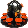 Sale Pamono Mid-Century Modern Italian Ceramic Rosolio Set by Rometti, 1950s, Set of 8
