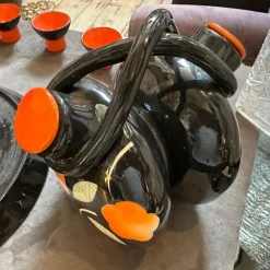 Sale Pamono Mid-Century Modern Italian Ceramic Rosolio Set by Rometti, 1950s, Set of 8