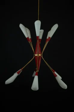 Clearance Pamono Mid-Century Modern Italian Pendant in the style of Stilnovo, 1950s
