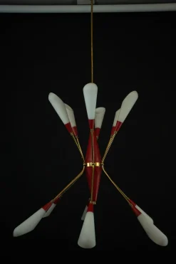 Clearance Pamono Mid-Century Modern Italian Pendant in the style of Stilnovo, 1950s