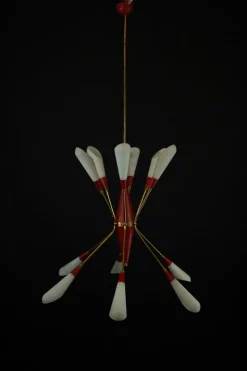 Clearance Pamono Mid-Century Modern Italian Pendant in the style of Stilnovo, 1950s