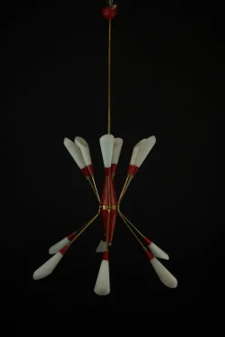 Clearance Pamono Mid-Century Modern Italian Pendant in the style of Stilnovo, 1950s