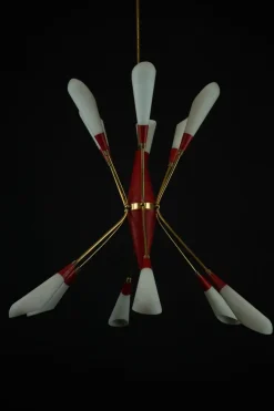 Clearance Pamono Mid-Century Modern Italian Pendant in the style of Stilnovo, 1950s