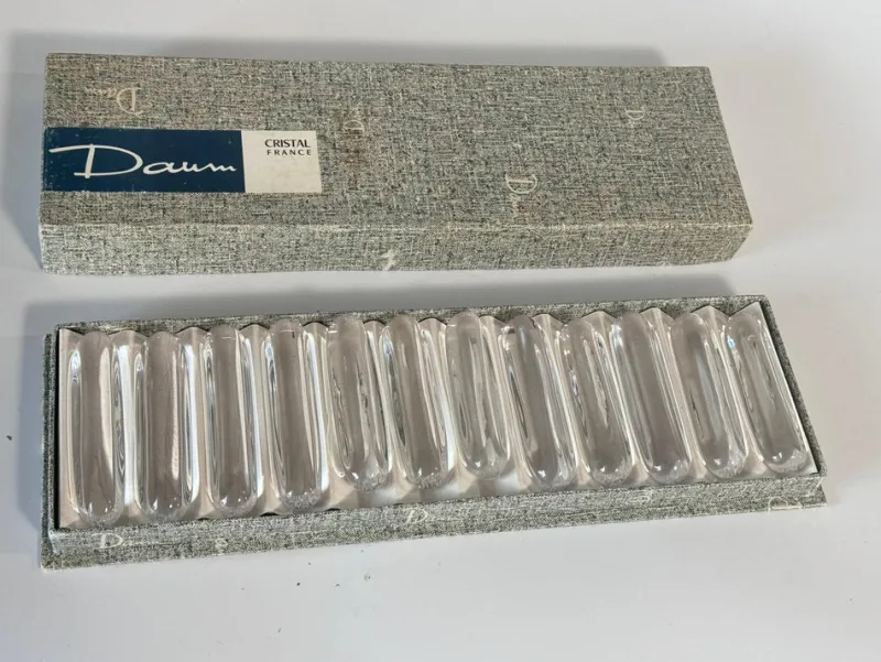 Outlet Pamono Mid-Century Modern Knife Rests by Daum Nancy, 1960s, Set of 12