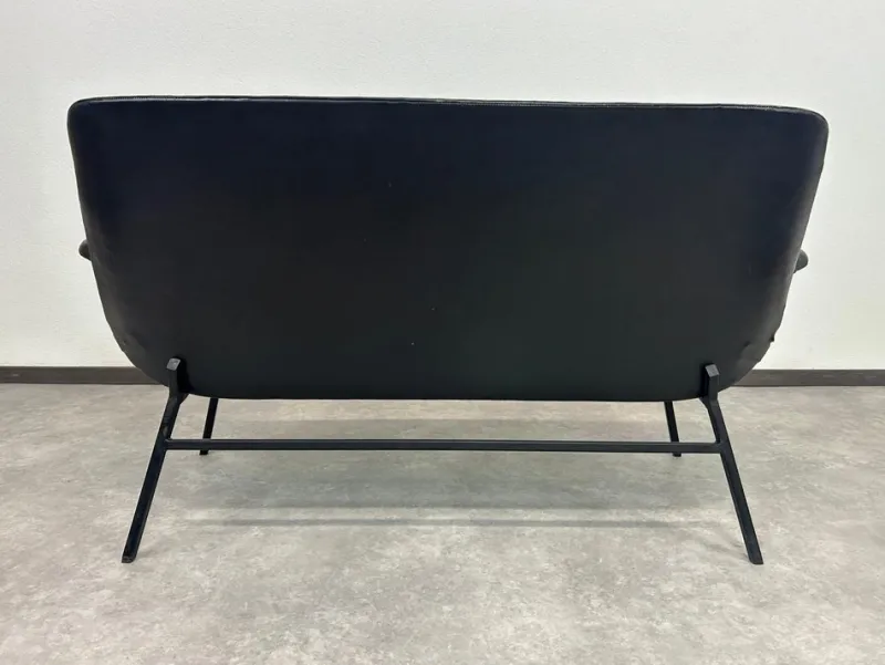 Pamono Mid-Century Modern Leather Seating Group by Gastone Rinaldi, 1970s, Set of 4> Living Room Sets