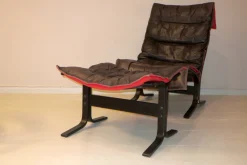 Discount Pamono Mid-Century Modern Leather Siesta Chair with Ottoman by Ingmar Relling, Set of 2