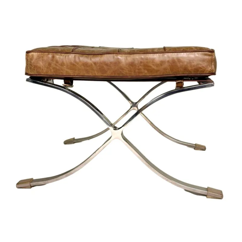 Pamono Mid-Century Modern Leather Bench> Benches