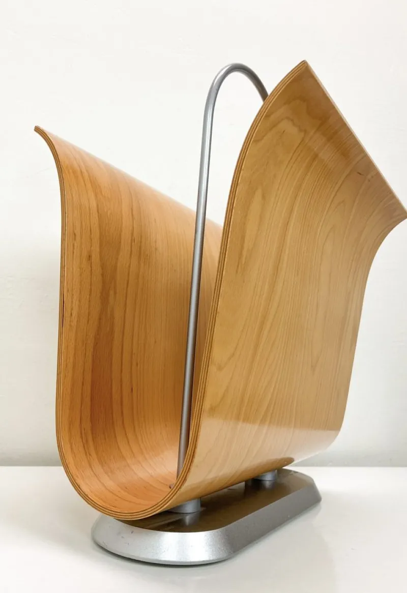 Pamono Mid-Century Modern Magazine Rack by Ligne Roset, France, 1970s> Magazine Racks
