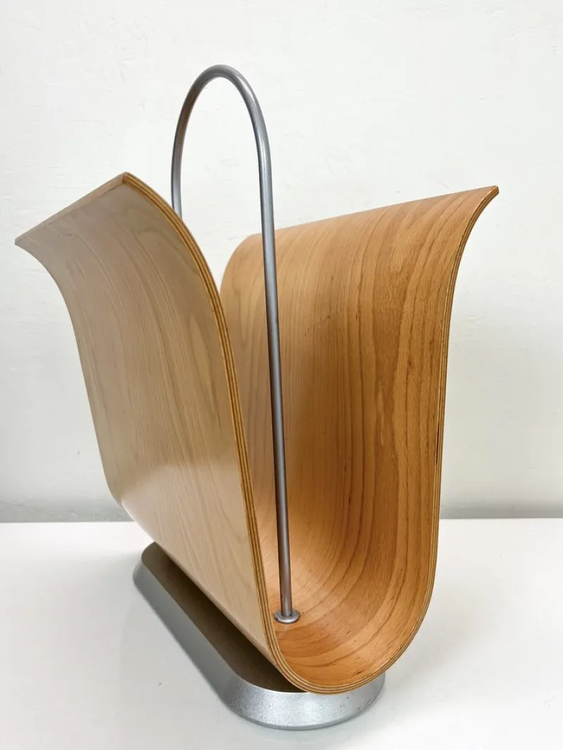 Pamono Mid-Century Modern Magazine Rack by Ligne Roset, France, 1970s> Magazine Racks