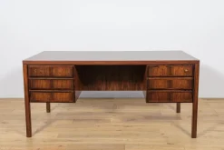 New Pamono Mid-Century Modern Model 77 Freestanding Desk in Teak from Omann Jun, 1960s