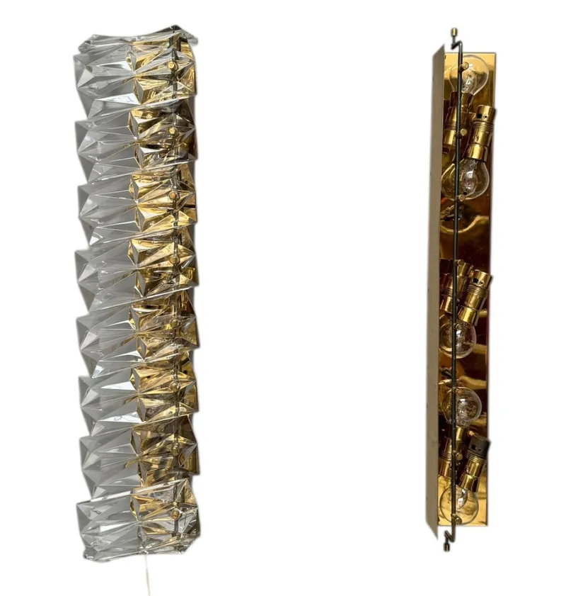 Online Pamono Mid-Century Modern Murano Glass Wall Lights, 1960s, Set of 2