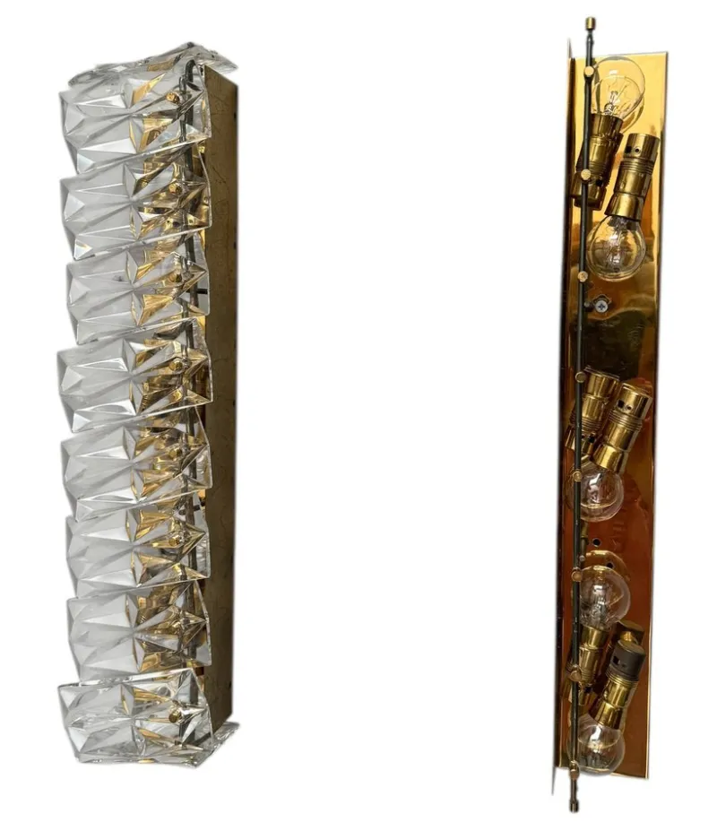 Online Pamono Mid-Century Modern Murano Glass Wall Lights, 1960s, Set of 2