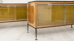 Pamono Mid-Century Modern Oak Haberdashery Counters, 1960s, Set of 2><noscript><img width=