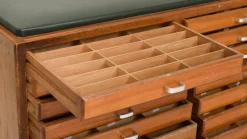 Pamono Mid-Century Modern Oak Haberdashery Counters, 1960s, Set of 2><noscript><img width=