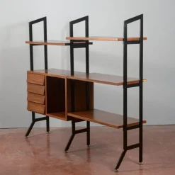 Best Pamono Mid-Century Modern Open Bookcase, 1960s