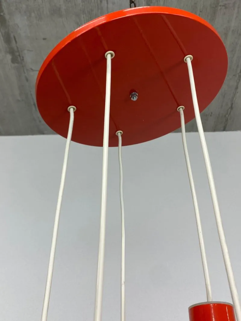 Pamono Mid-Century Modern Orange Hanging Lamp, 1960s> Ceiling Lights