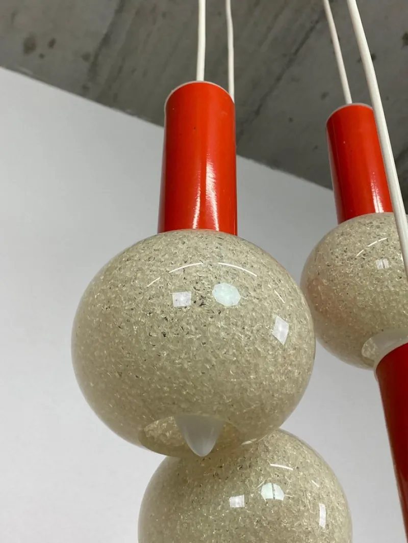 Pamono Mid-Century Modern Orange Hanging Lamp, 1960s> Ceiling Lights
