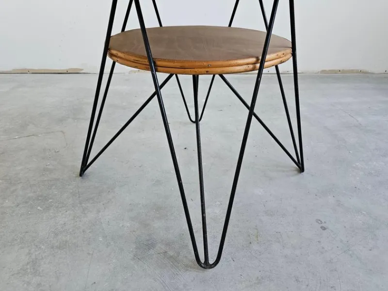 Pamono Mid-Century Modern Patio Wicker Table, Italy, 1950s> Garden Tables