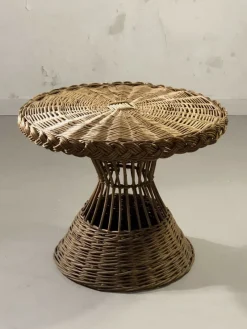 Best Pamono Mid-Century Modern Rattan Terrasse Summer Set, France, 1950s, Set of 4