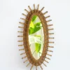 Hot Pamono Mid-Century Modern Rattan Oval Mirror, 1960s