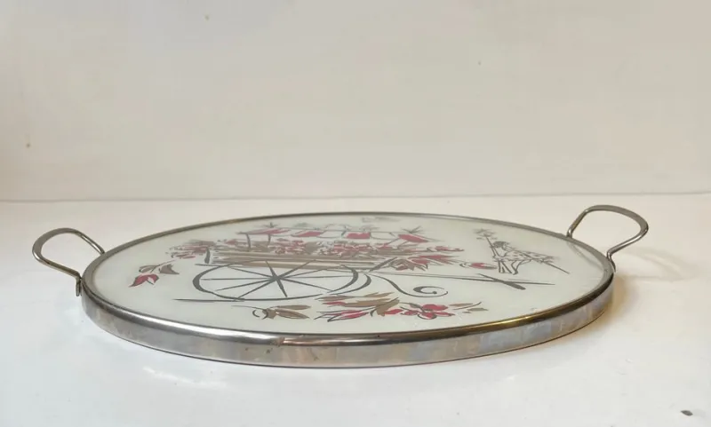 Pamono Mid-Century Modern Round Serving Tray> Trays