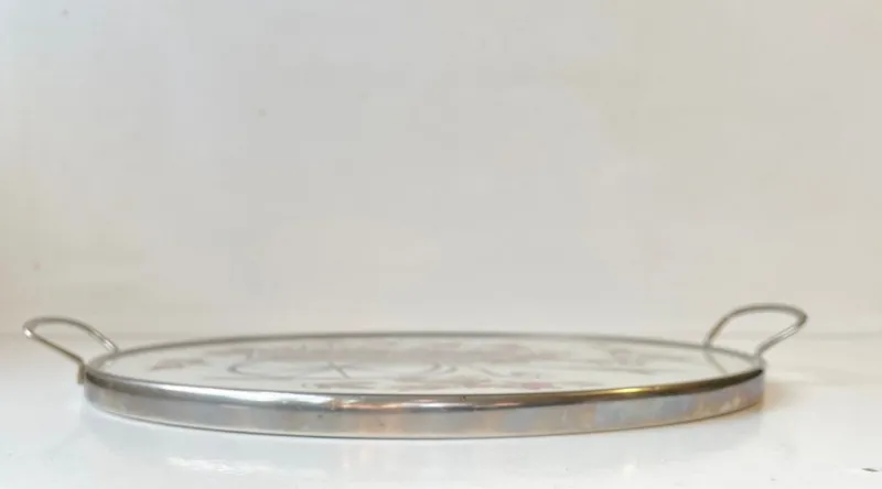 Pamono Mid-Century Modern Round Serving Tray> Trays