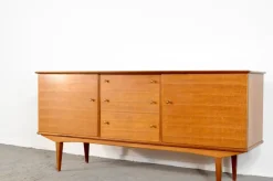 Pamono Mid-Century Modern Satinwood Sideboard by Alfred Cox, 1960s><noscript><img width=