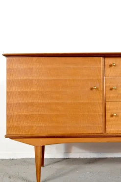 Pamono Mid-Century Modern Satinwood Sideboard by Alfred Cox, 1960s><noscript><img width=