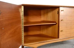 Pamono Mid-Century Modern Satinwood Sideboard by Alfred Cox, 1960s><noscript><img width=