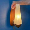 Best Pamono Mid-Century Modern Scandinavian Glass Wall Sconce