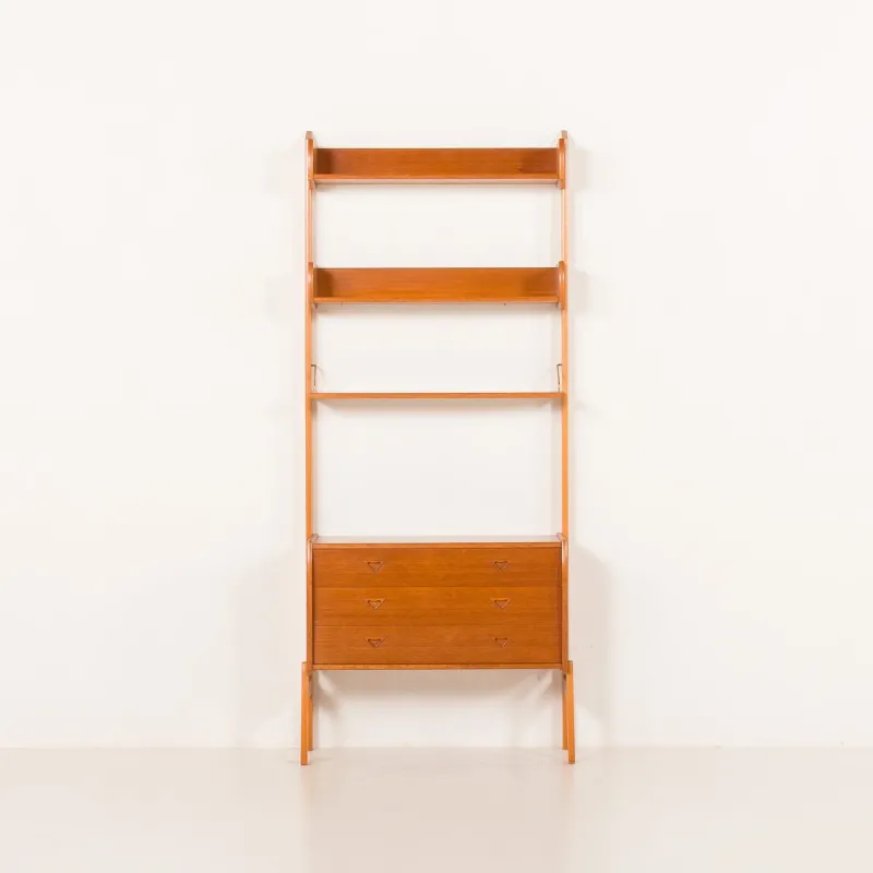 Outlet Pamono Mid-Century Modern Scandinavian Teak Free Standing Wall Unit, 1960s
