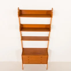 Outlet Pamono Mid-Century Modern Scandinavian Teak Free Standing Wall Unit, 1960s