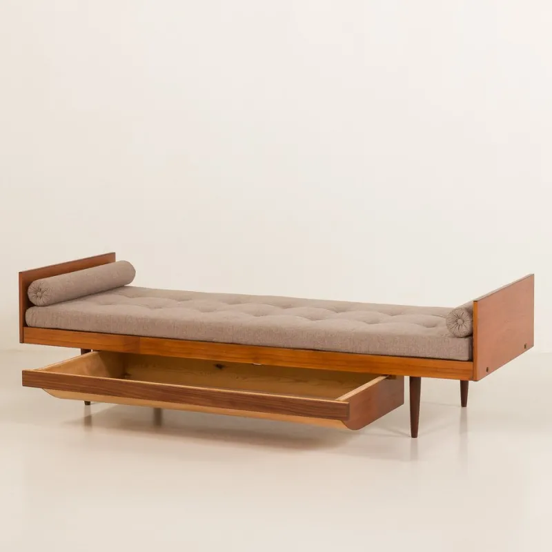 Hot Pamono Mid-Century Modern Scandinavian Daybed with Duvet Compartment, 1960s