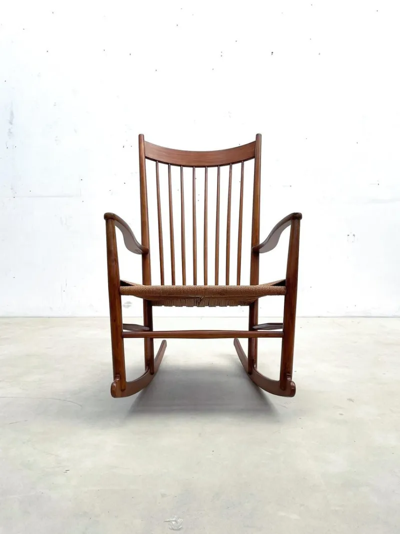 Pamono Mid-Century Modern Scandinavian Model J16 Rocking Chair attributed to Hans Wegner, 1960s> Rocking Chairs