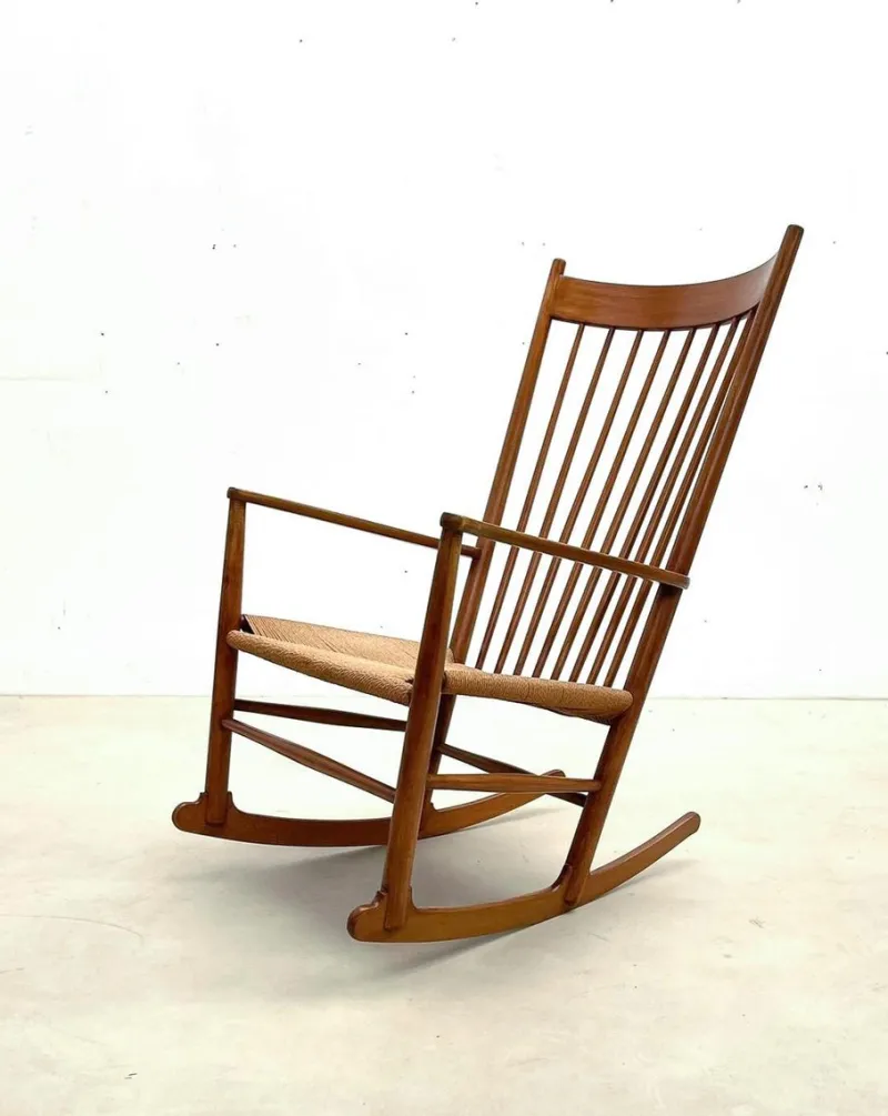 Pamono Mid-Century Modern Scandinavian Model J16 Rocking Chair attributed to Hans Wegner, 1960s> Rocking Chairs