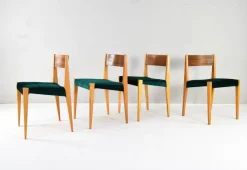 Pamono Mid-Century Modern Scandinavian Chairs in the style of Cadovius Pia by Poul Cadovius, 1950s, Set of 4><noscript><img width=