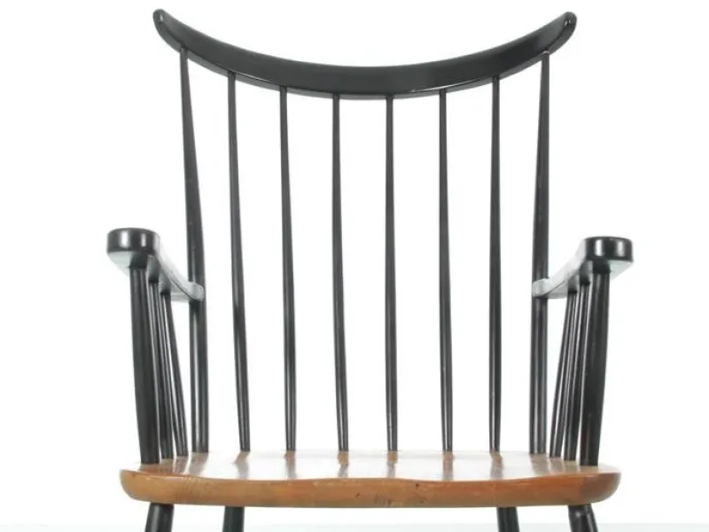 Pamono Mid-Century Modern Scandinavian Rocking Chair attributed to Tapiovaara, 1960s> Rocking Chairs