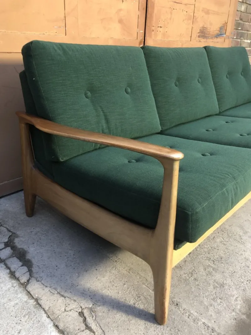 Pamono Mid-Century Modern 3-Seater Sofa Daybed by Eugen Schmidt for Soloform> Daybeds & Chaises Lounges