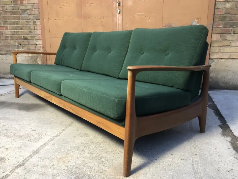 Pamono Mid-Century Modern 3-Seater Sofa Daybed by Eugen Schmidt for Soloform> Daybeds & Chaises Lounges