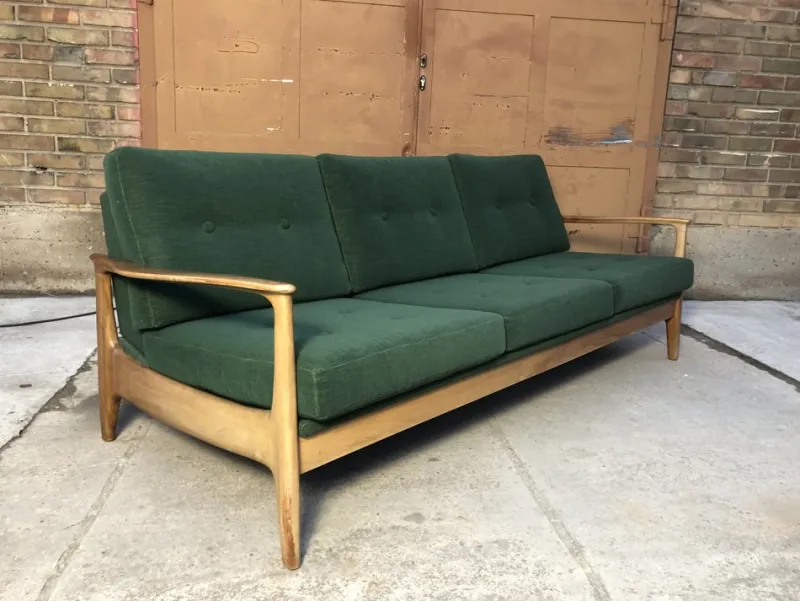 Pamono Mid-Century Modern 3-Seater Sofa Daybed by Eugen Schmidt for Soloform> Daybeds & Chaises Lounges