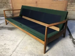 Pamono Mid-Century Modern 3-Seater Sofa Daybed by Eugen Schmidt for Soloform><noscript><img width=