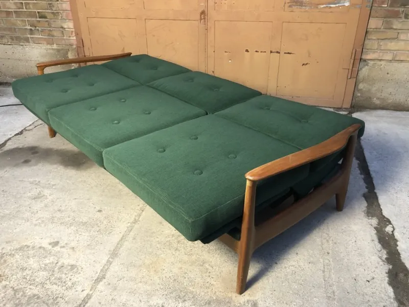 Pamono Mid-Century Modern 3-Seater Sofa Daybed by Eugen Schmidt for Soloform> Daybeds & Chaises Lounges