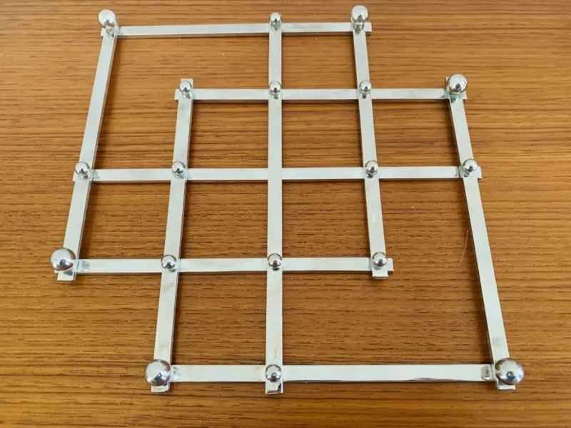 Pamono Mid-Century Modern Silver Plated Extending Trivet by Jacques Adnet, 1950s> Dinnerware Accessories