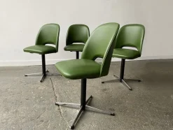 Pamono Mid-Century Modern Swivel Dining or Office Chairs, 1960s, Set of 4> Office Chairs
