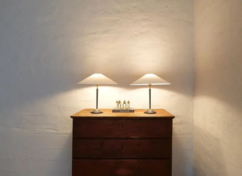 Online Pamono Mid-Century Modern Table Lamps in Brass and Cast Iron from Asea, 1950s, Set of 2