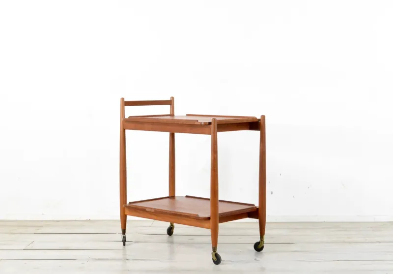 Best Pamono Mid-Century Modern Teak Cocktail Trolley from White & Newton
