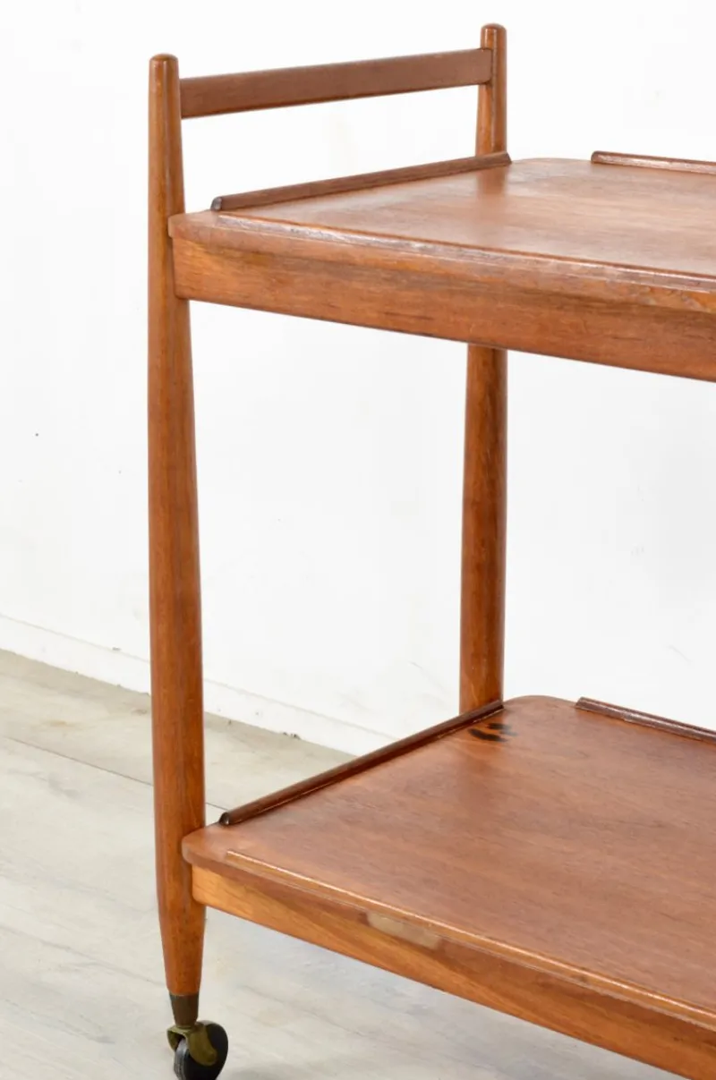 Best Pamono Mid-Century Modern Teak Cocktail Trolley from White & Newton