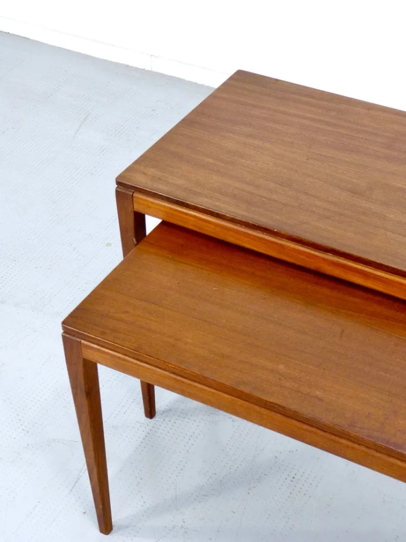Pamono Midcentury Modern Teak Nesting Tables, 1960s, Set of 2> Coffee & Side Tables