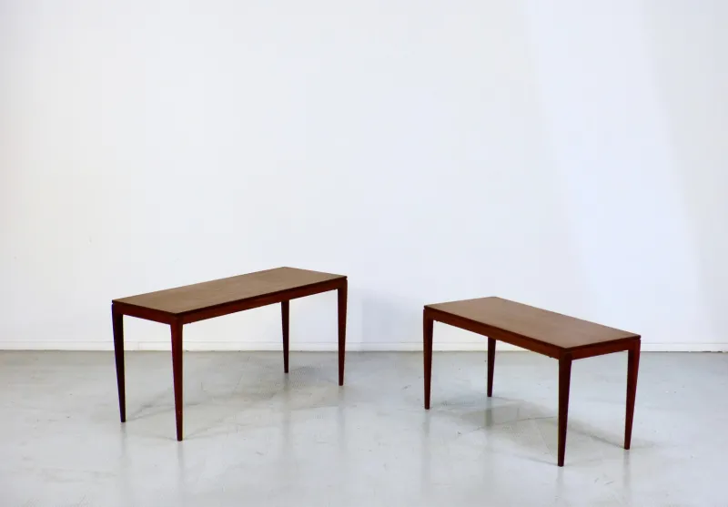 Pamono Midcentury Modern Teak Nesting Tables, 1960s, Set of 2> Coffee & Side Tables
