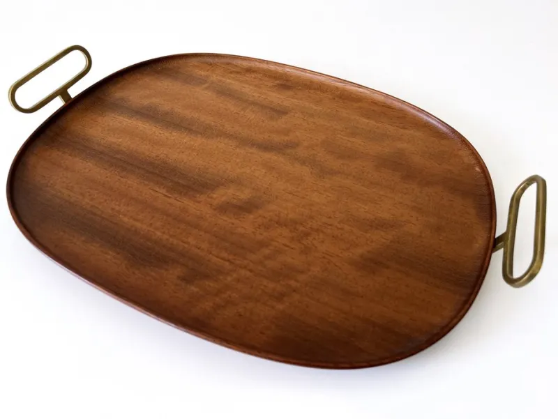 Hot Pamono Mid-Century Modern Teak Serving Tray by Carl Auböck, Austria, 1950s